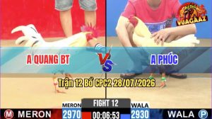Trận 12 CPC2 28/07/2026 – Gà Anh Quang Đá Cựa Đâm Như Súng Bắn