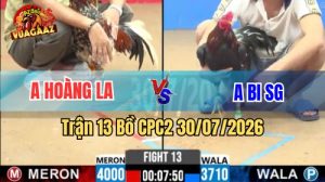 Trận 13 CPC2 Ngày 30/7/2026 Tại Vua Gà AZ