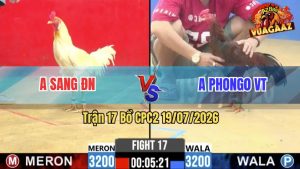 Trận 17 CPC2 19/07/2026 – Gà Bướm Cọp Anh Sang Canh Chặn Quá Khéo