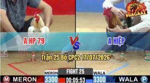 Trận 25 CPC2 17/07/2026 – Gà Đỏ Nạp Siết, Xanh Không Có Đường Phản