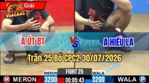 Trận 25 CPC2 Ngày 30/7/2026 Tại Vua Gà AZ