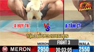 Trận 3 CPC2 27/07/2026 – Hoà Đáng Tiếc Giữa Anh Huy TN Và Anh Tâm CT
