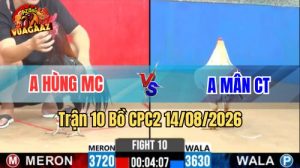 Trận 10 CPC2 Ngày 14/8/2026 Trên Vua Gà AZ