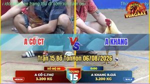 Trận 15 TonHon 06/08/2026 – Anh Khang Hạ Anh Cố Trong Vất Vả