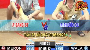 Trận 25 CPC2 10/08/2026 – Gà Bướm Anh Sang Chà Mấy Chân Lụm Tiền