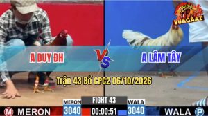 Trận 43 CPC2 06/10/2026 – Gà Úa Anh Lâm Tây Đá Cây Quá Đau
